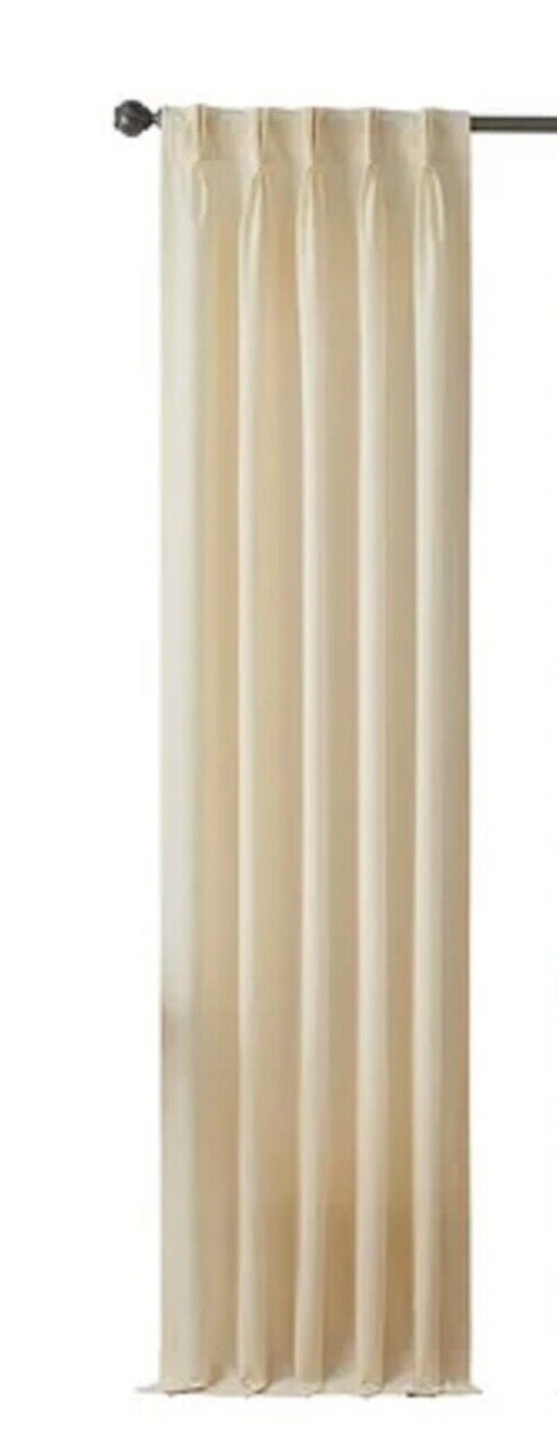 Waverly 84"x50" Serendipity Back Tab Light Filtering Curtain Panel Ivory*#